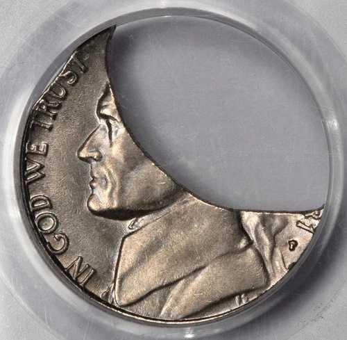 1981 年 PCGS MS63 50% ダブル クリップ プランシェット ニッケル ミント エラー 素晴らしい見た目 すごい!