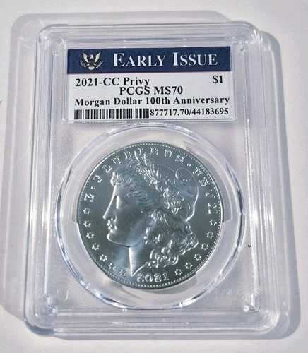 2021 CC モルガン シルバー ダラー PCGS MS70 初期発行 100周年記念 88,935円