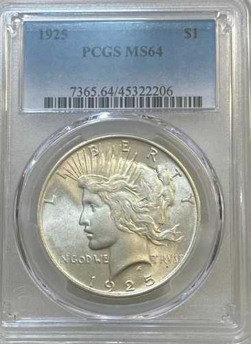 アメリカ合衆国 1925年 ピースドル パーフェクトチョイス 未流通 PCGS MS64 ジェム