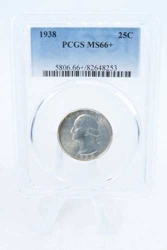 1938-P PCGS MS66+ ワシントン クォーター ビジネス ストライク 25セント