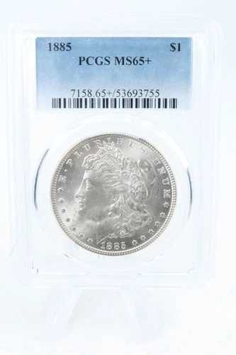 1885-P PCGS MS65+ モルガン・ダラー ビジネス・ストライク