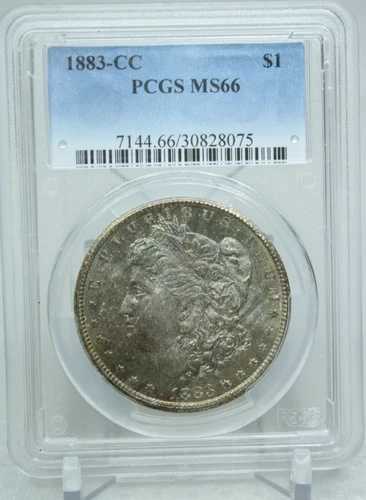 1883-CC モルガン銀貨 $1 PCGS MS66 #8075|WORLD RESOURCE【QUEEN店】