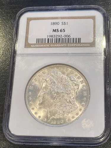 1890-P 1ドル モルガン・ダラー NGC MS65 - ホワイトブラスト・ジェム｜WORLD RESOURCE【QUEEN店】