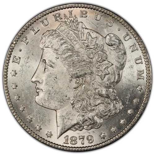 1879-S 1ドルモルガンドル - 1878- PCGS MS62 ゴージャスな明るいフルストライクの裏面|WORLD RESOURCE【QUEEN店】