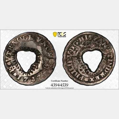 1770-72 ジブラルタル 1/2ビット マルチティニーク PCGS Fディテール KM-16-｜WORLD RESOURCE【QUEEN店】