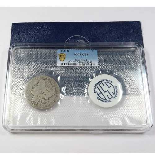 1896 O PCGS G4 | GSA HOARD ソフトパック - シルバー モルガン ダラー - 1ドル 米国コイン #43981H|WORLD RESOURCE【QUEEN店】