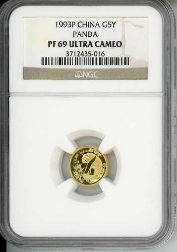 1993-P 5Y 5元 G5Y 中国プルーフゴールド パンダ 1/20オンス NGC PR69 PF69 中国 希少|WORLD RESOURCE【QUEEN店】