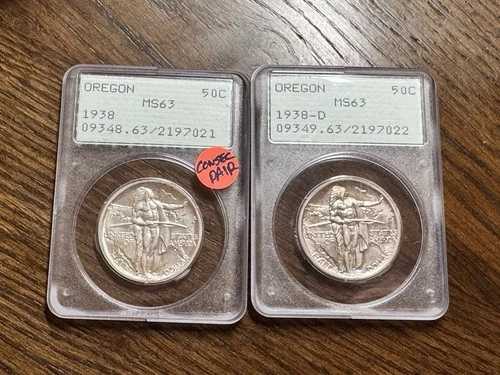 1938年 P&D オレゴントレイル記念ハーフダラー PCGS MS63 ラトラー連続金貨｜WORLD RESOURCE【QUEEN店】
