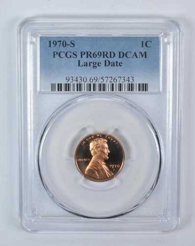 1970-S リンカーン記念セント PR69 RD DCAM ラージデイト PCGS ブルーラベル|WORLD RESOURCE【QUEEN店】