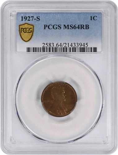 1927-S リンカーン セント MS64RB PCGS｜WORLD RESOURCE【QUEEN店】