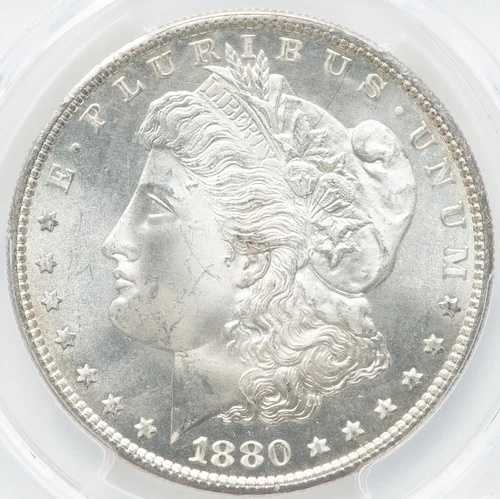 モルガン・シルバー・ダラー 1880/9-S PCGS MS-66！驚異のブラストホワイト！素晴らしいコイン！｜WORLD RESOURCE【QUEEN店】