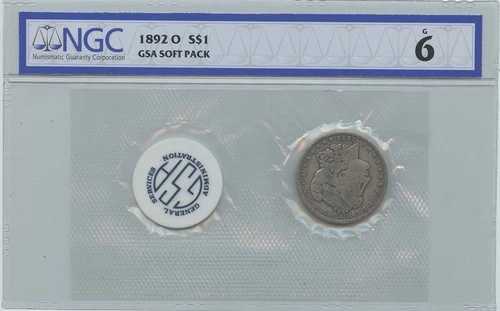 1892-O モルガン・ダラー GSA ソフトパック S$1 NGC G6