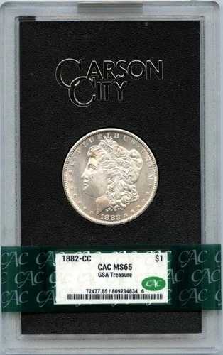 1882-CC モルガン・ダラー GSA ホード S$1 CACG MS65(CAC)
