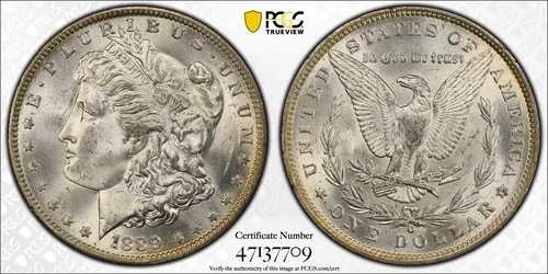 1889 O モルガン銀貨 PCGS MS-64