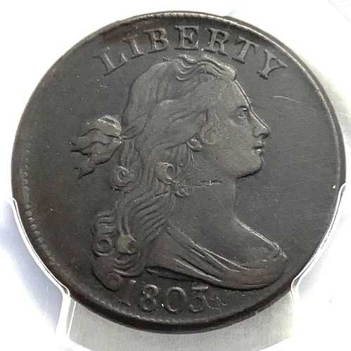1803 年ラージ セント - Sm 日付、Lg Frac. - PCGS XF 詳細 - 素晴らしいタイプのコイン! 216,150円