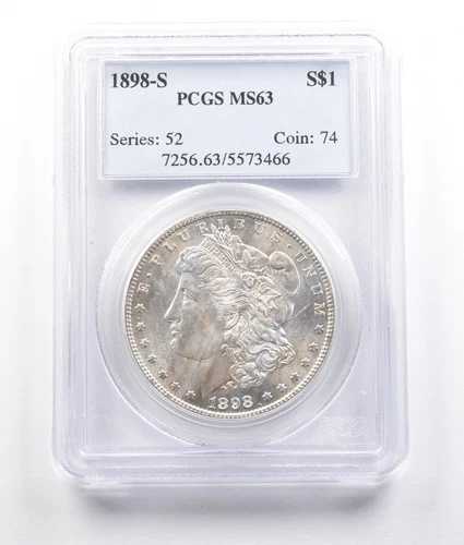 1898-S モルガン銀貨 MS63 PCGS *2793