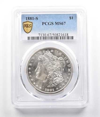 1881-S モーガン銀貨 MS67 PCGS *0820