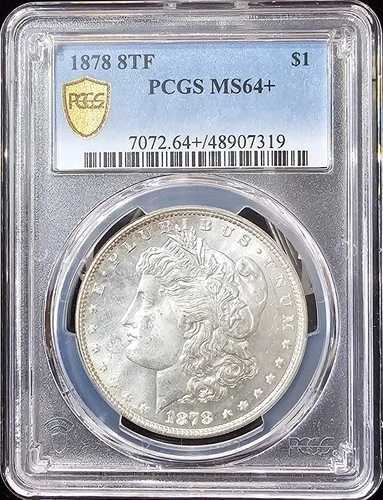 1878年 8TF モルガン・ダラー MS-64+ コレクション PCGS ビデオ