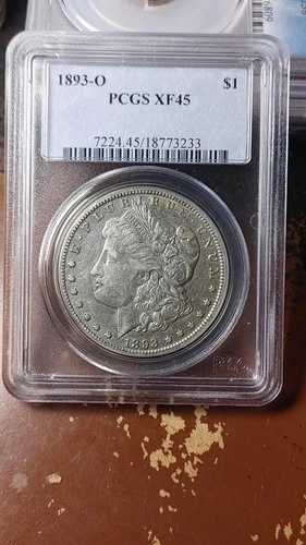 1893年 O モルガン銀貨 $1 PCGS XF45 5444