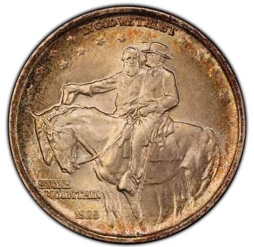 1925 年 ストーン マウンテン - PCGS MS66 - 見事なゴールド トーンのスーパー ジェム - 67 年頃の外観!