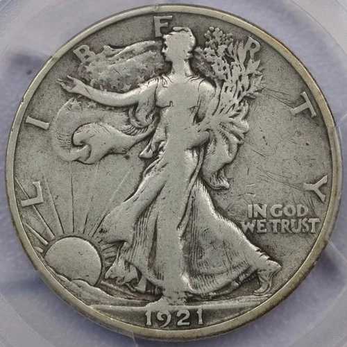 1921-S 50セント ウォーキング リバティ ハーフ ドル - PCGS VF 20