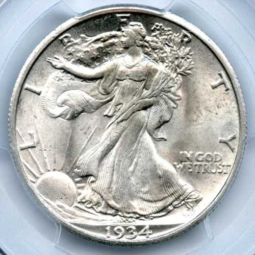 1934-S ウォーキング・リバティ・ハーフダラー、PCGS MS63