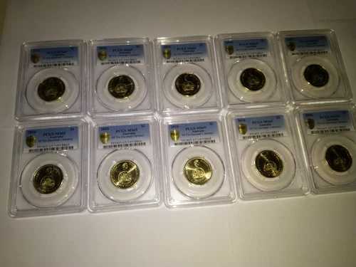 10X2016 MS65 オーストラリア 1ドル $1 チェンジオーバー PCGS グレーディング ジェム UNC