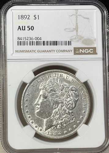 1892年 モルガン銀貨 1ドル NGC AU50