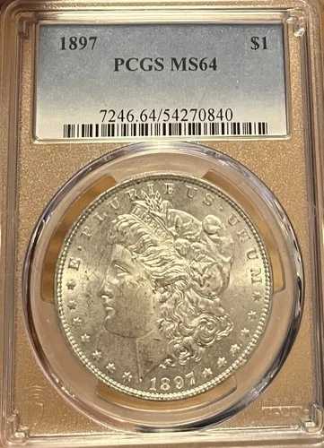 1897年 PCGS MS64 モルガン銀貨