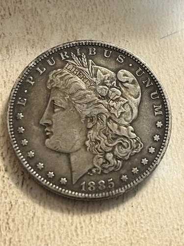 1885年代のモルガン銀貨 美しい色調