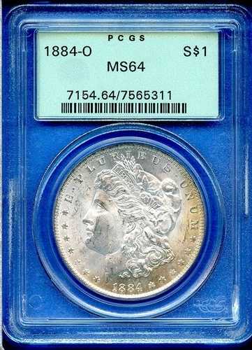 1884 O PCGS MS64 モルガン銀貨 1ドル 米国造幣局コイン 1884-O MS-64 OGH