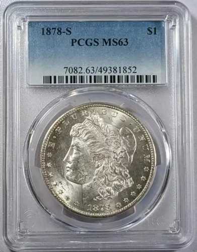 1878年 S モーガン銀貨 PCGS MS-63