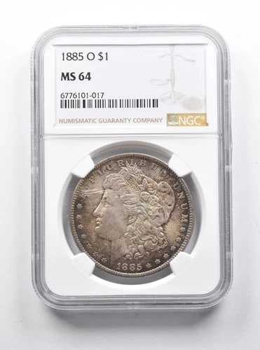 MS64 1885-O モルガン銀貨 NGC グレートトーン *1191
