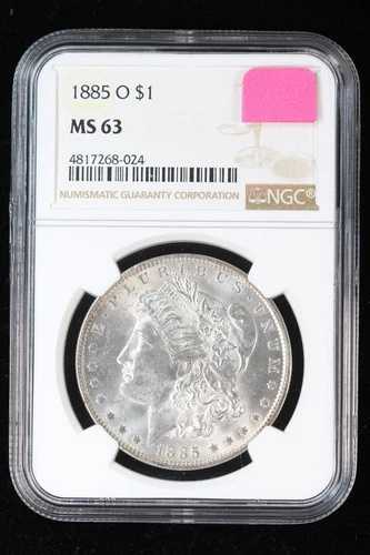 1885-O モルガン・ダラー NGC MS63 3GQ6