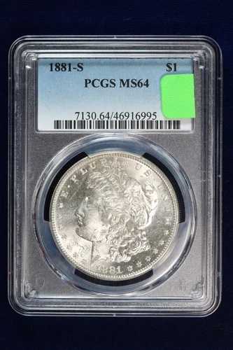 1881-S モルガン・ダラー PCGS MS64 4GIX