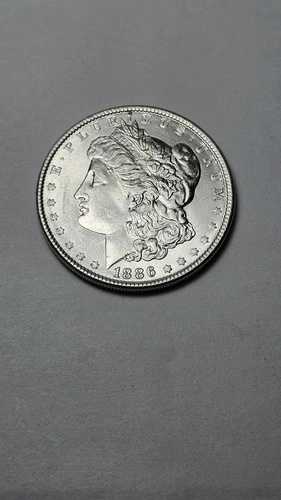 1886年製 モルガン銀貨 ブリリアントアンサーキュレート MS 素晴らしい光沢と状態
