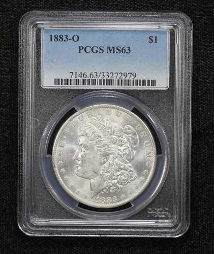 1883-O モルガン・ダラー PCGS MS-63 2OZF
