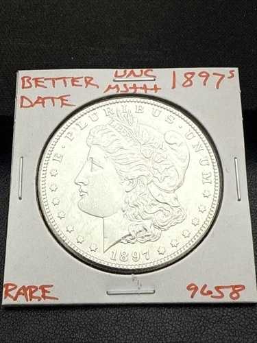 1897 S BU GEM MORGAN シルバードル UNC MS+++ 米国造幣局 レアコイン 9658