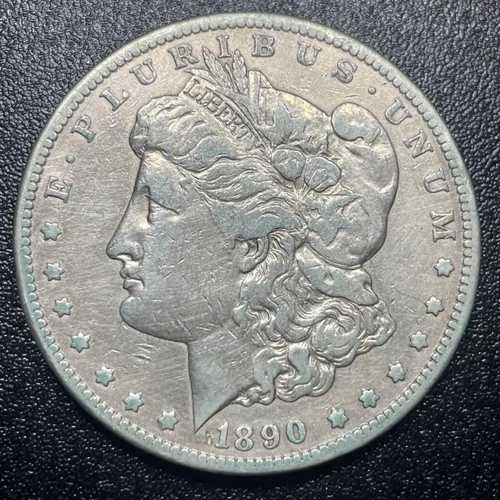1890-CC モルガン・ダラー VF+ 詳細 PVCダメージあり 非常に良好 カーソンシティ