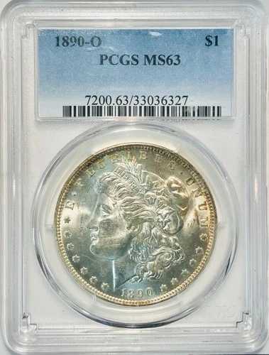 1890 O モルガン銀貨 PCGS MS63