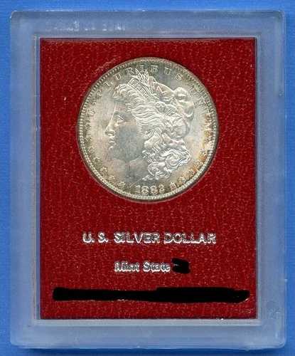 1882年 S モーガン銀貨 $1 米国造幣局 #71 1882-S パラマウントジェム MS 未流通