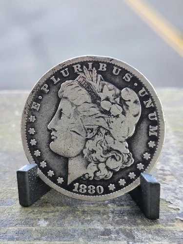 1878年モルガン銀貨の1880年CC裏面、難発見