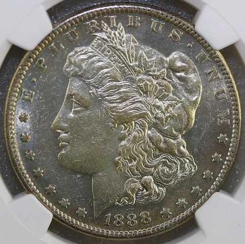1888-S モーガン銀貨 1ドル セミキーデイトコイン NGC AU 詳細クリーニング済み｜WORLD RESOURCE【QUEEN店】
