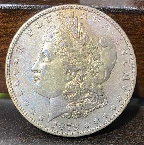 1879-O モルガン銀貨、良好な色調*