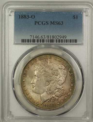 1883-O モルガン シルバー ダラー 1ドル コイン PCGS MS-63 トーン (14a) 66,550円