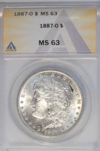 1887 O モルガンドル ANACS MS63 ~