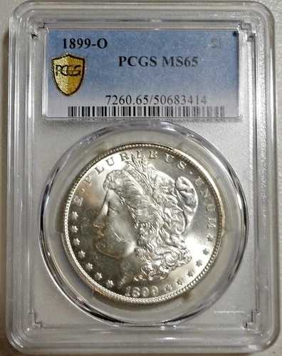 1899-O モルガン銀貨 PCGS グレード MS65