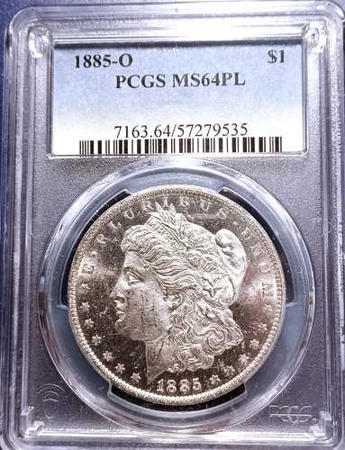 1885-O PCGS MS64PL モルガン・ダラー