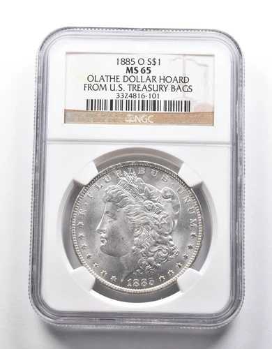 MS65 1885-O モルガン銀貨 1ドル オレイサドル 米国財務省蔵 NGC *2573