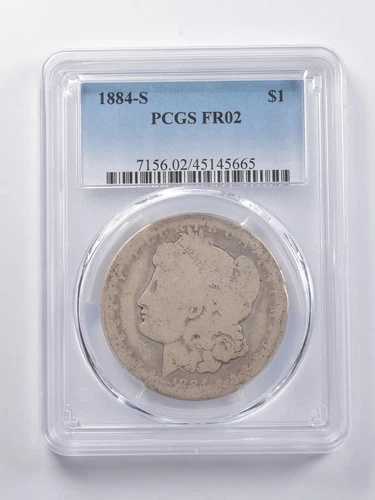 FR02 1884-S モルガン銀貨 PCGS *6886